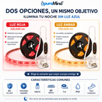 Tira LED PureMind Luz Roja / Luz Ámbar 1m – Iluminación Nocturna Sin Luz Azul