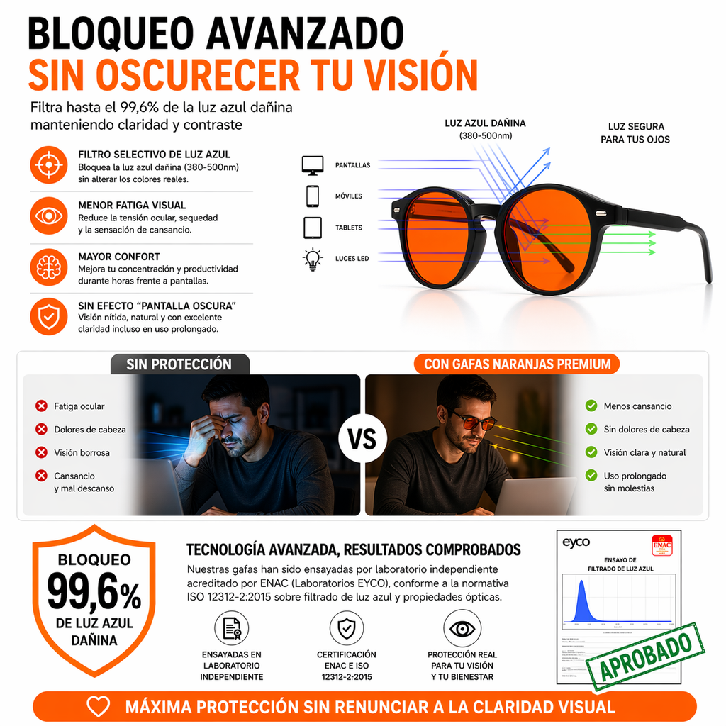 Gafas Premium Naranjas