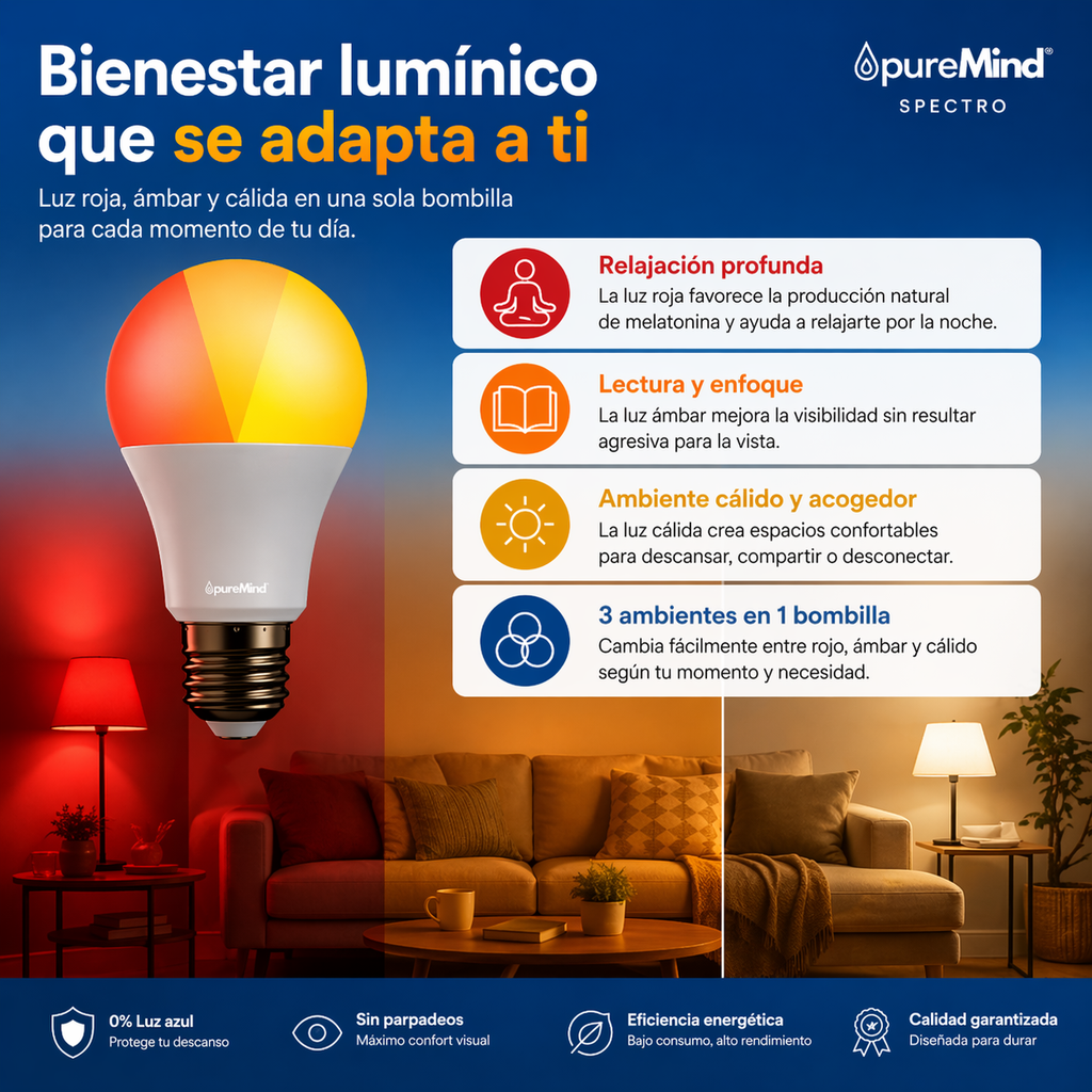 Luz Roja + Ámbar PureMind SPECTRO