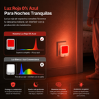 Luz Nocturna Roja PureMind con Sensor de Movimiento