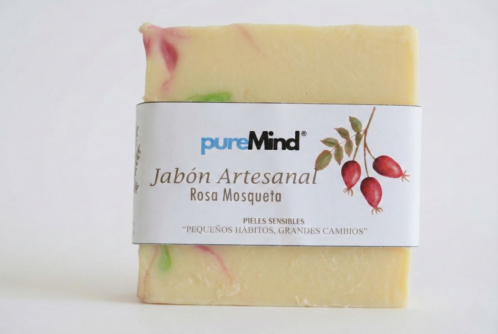 Jabón natural regenerante con Rosa Mosqueta