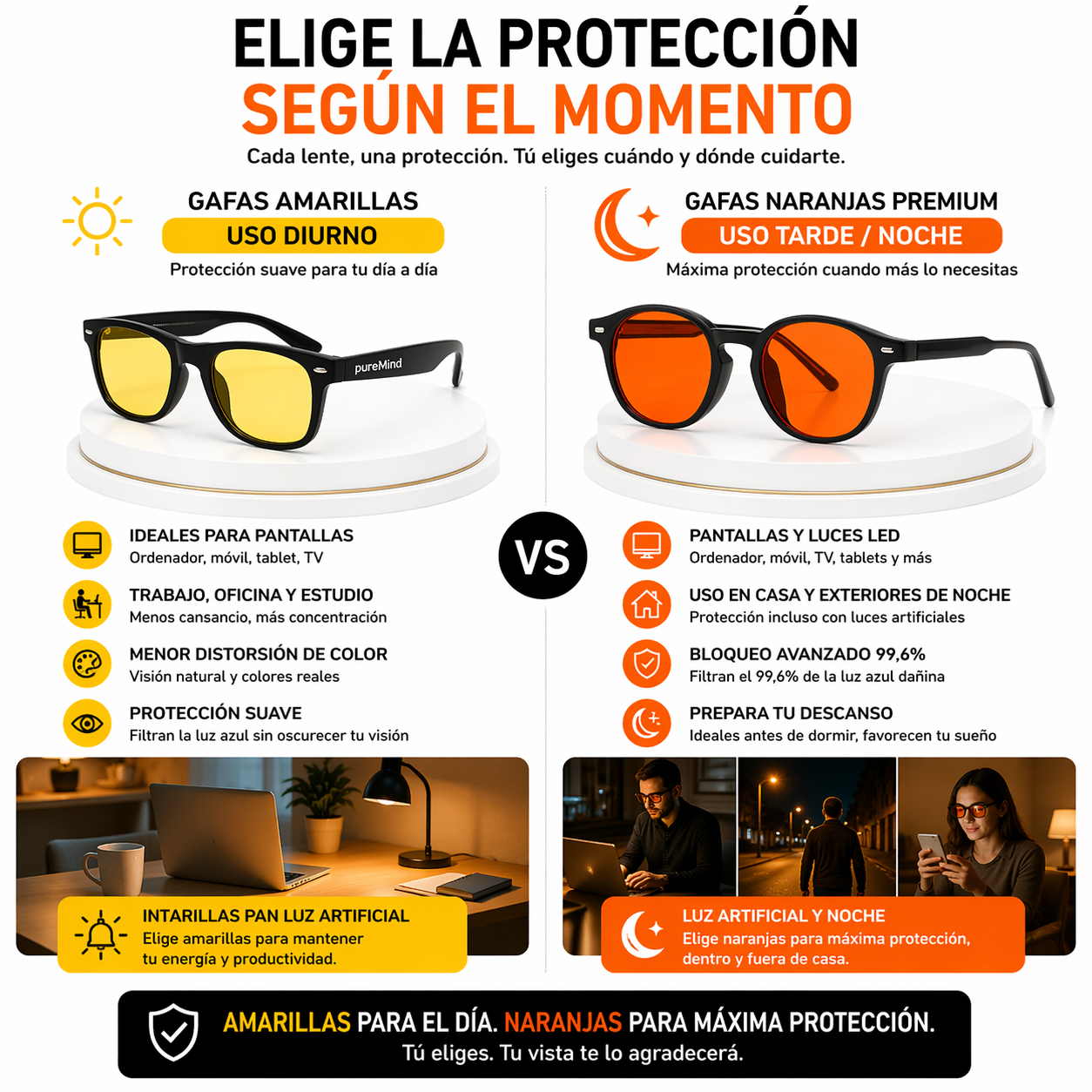 Gafas Premium Naranjas