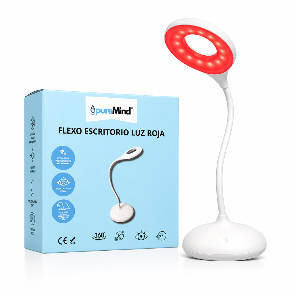 Flexo Luz Roja Recargable