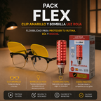 Pack Flex – Clip Amarillo + Bombilla Roja Standard