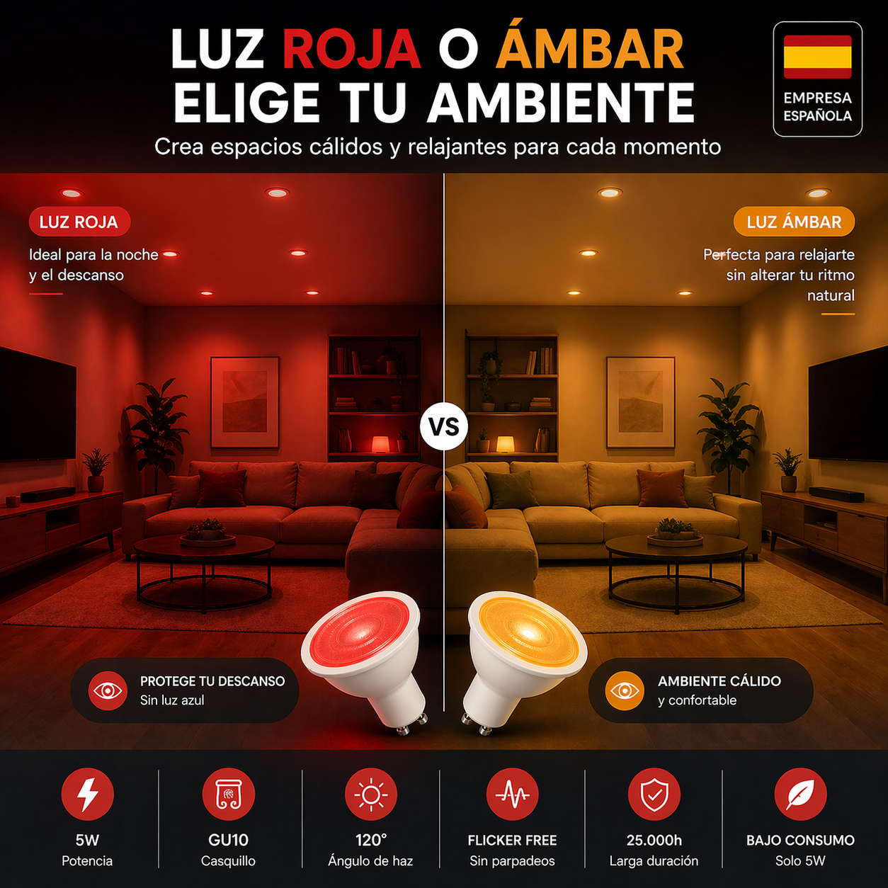 Luz GU10 PureMind