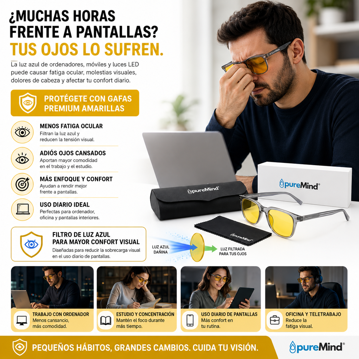 Gafas Premium Amarillas