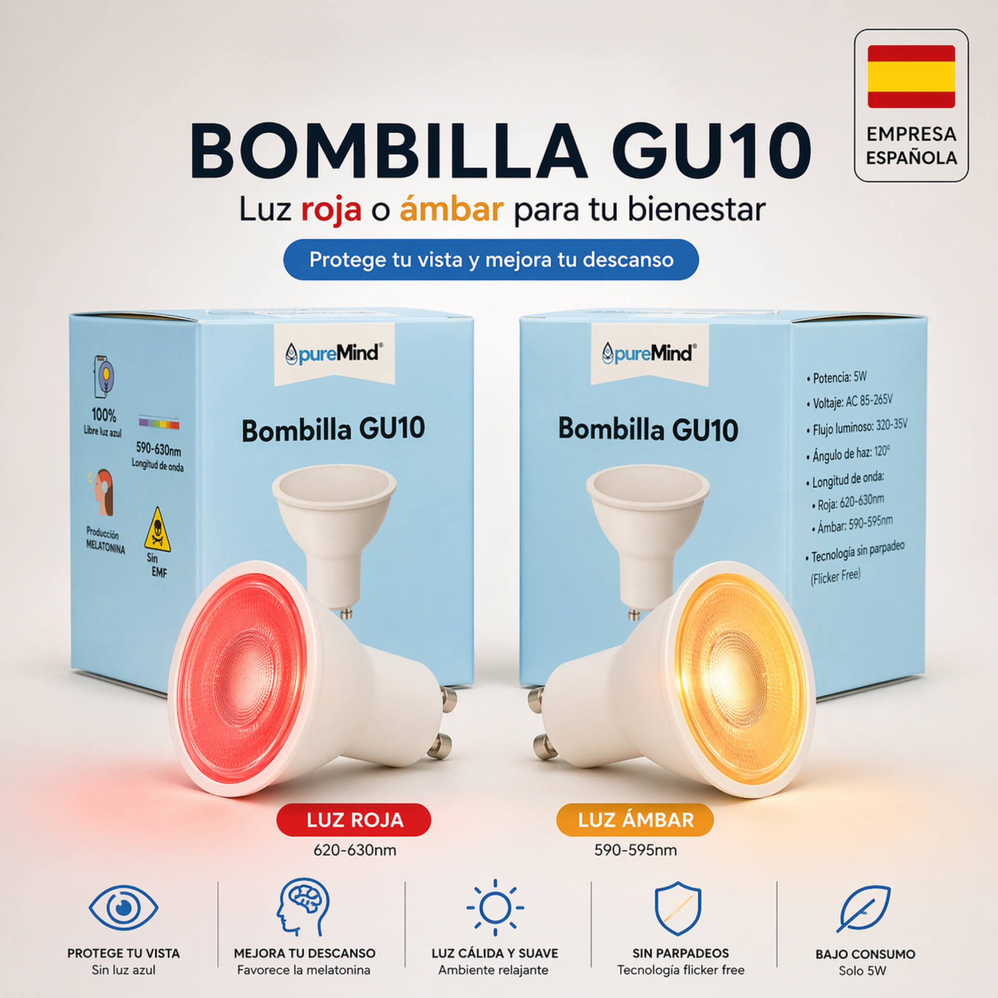 Luz GU10 PureMind