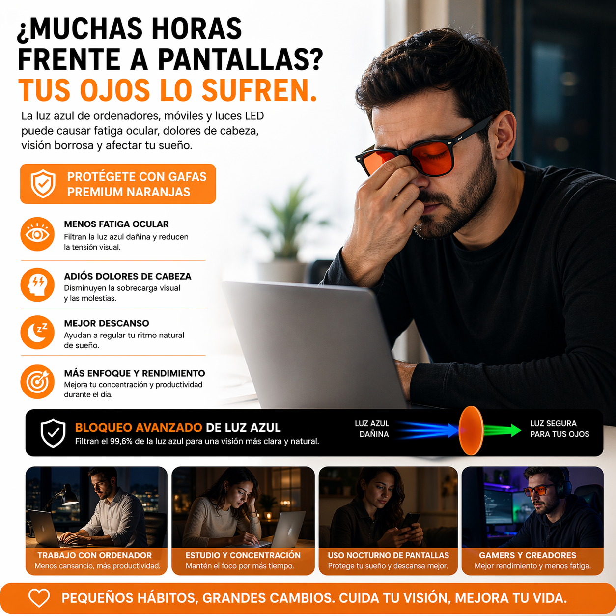 Gafas Premium Naranjas