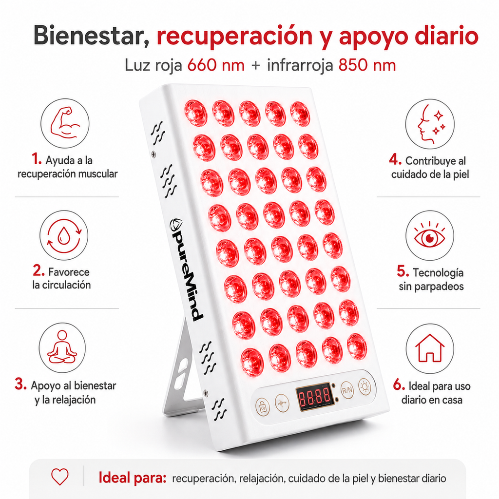 Panel Luz Roja/Infrarroja PureMind