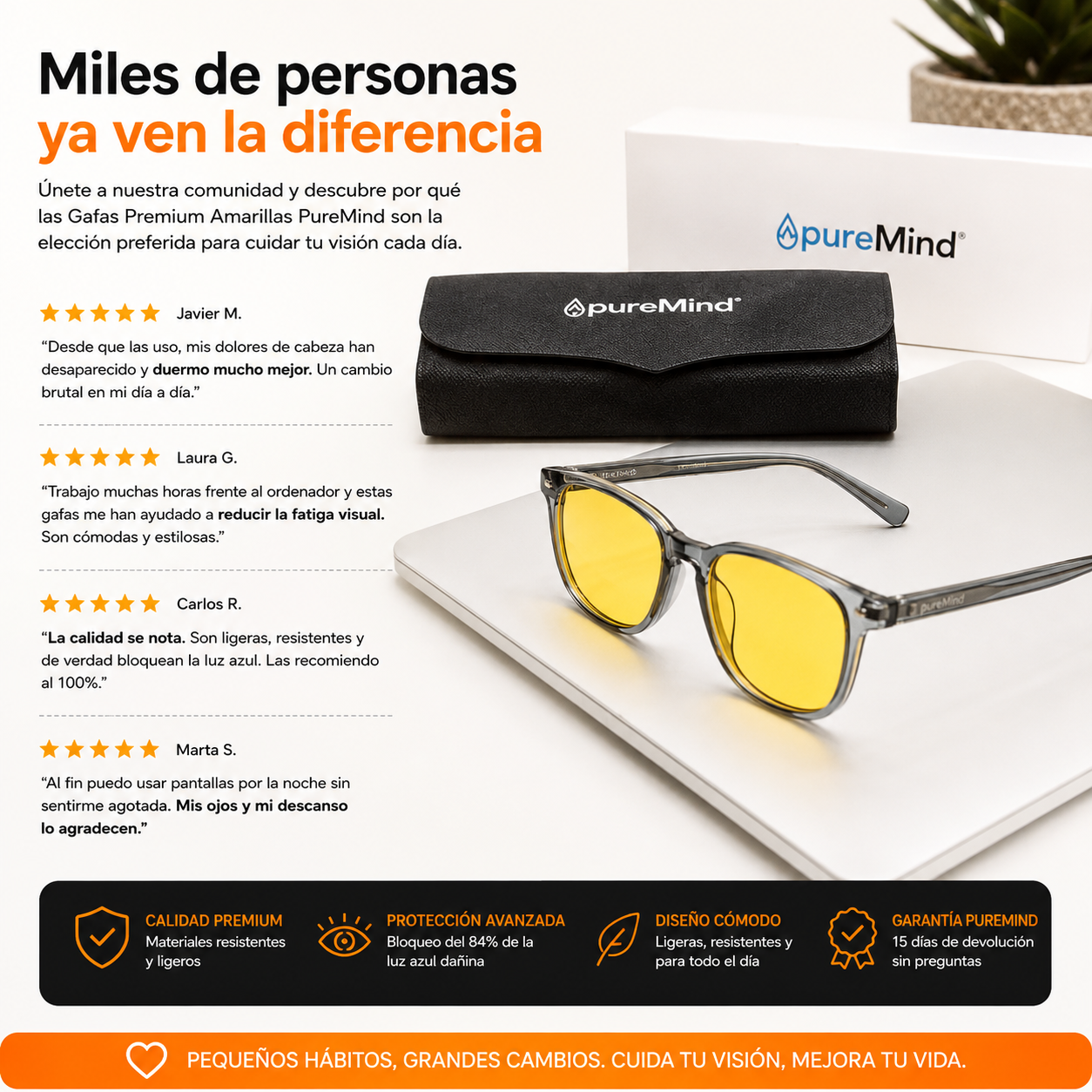 Gafas Premium Amarillas