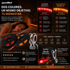 Tira LED PureMind Luz Roja / Luz Ámbar 1m – Iluminación Nocturna Sin Luz Azul