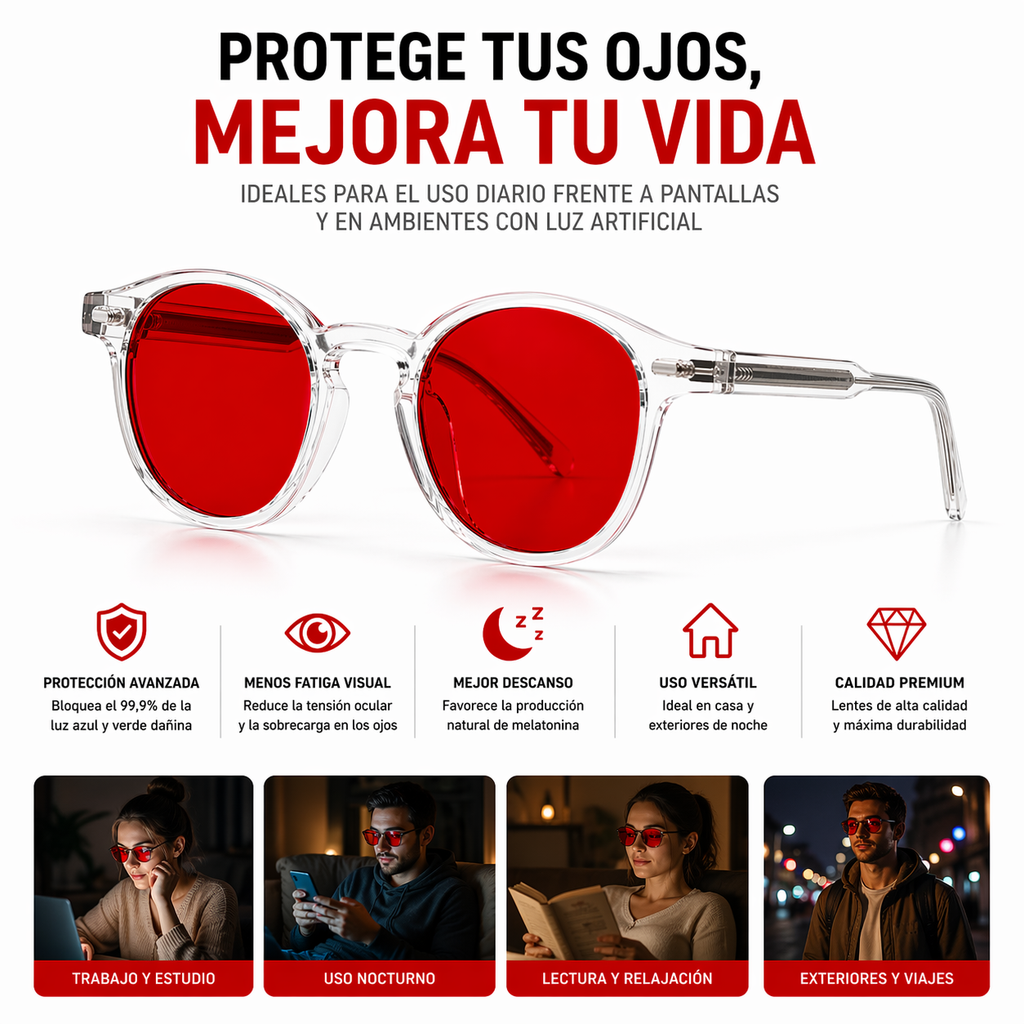 Gafas Premium Rojas