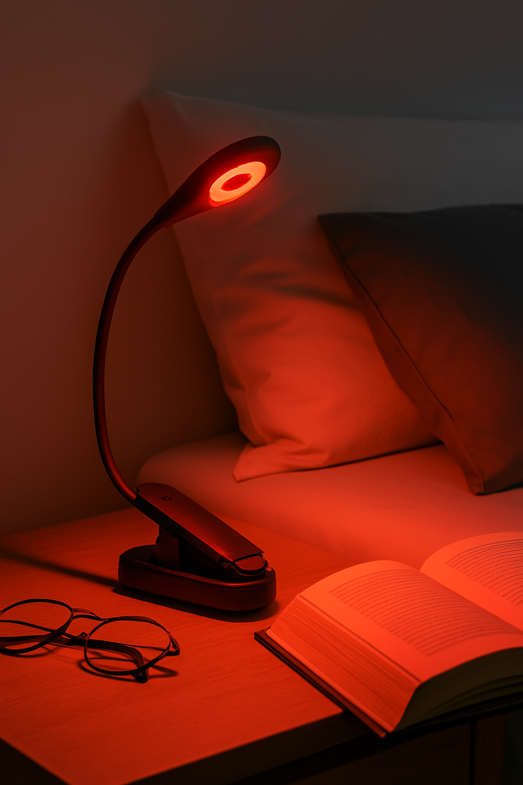 Luz de Lectura Roja Recargable